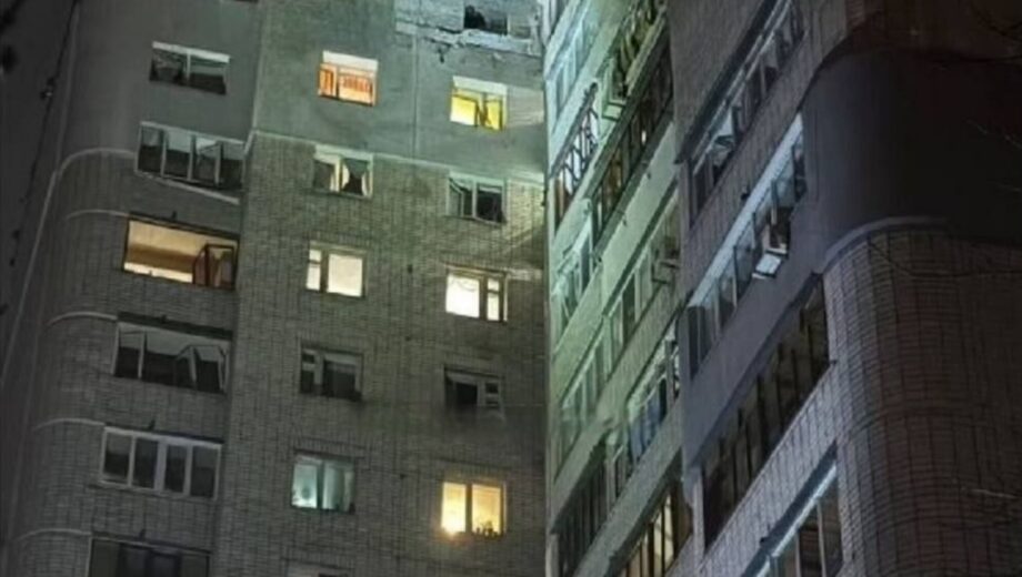 Російський дрон пошкодив будинок у Солом’янському районі столиці