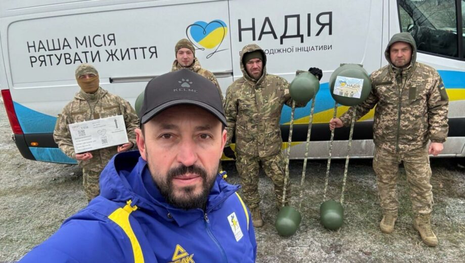 Валерий Дубиль, Анатолий Шкрибляк и Благотворительный фонд »Надежда» доставили защитникам РЭБы на 10 миллионов гривен