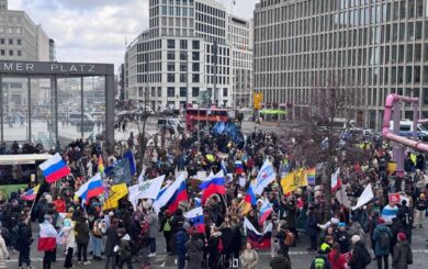 Першого березня в Берліні пройшов протестний марш ”росія проти путіна”