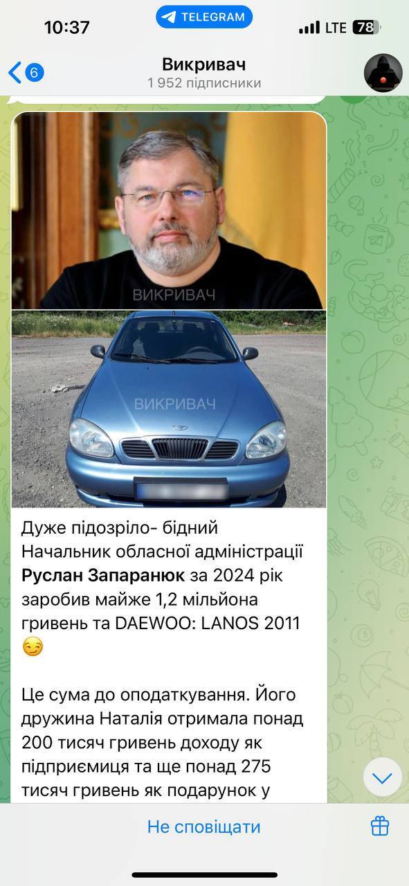 Дані Викривача