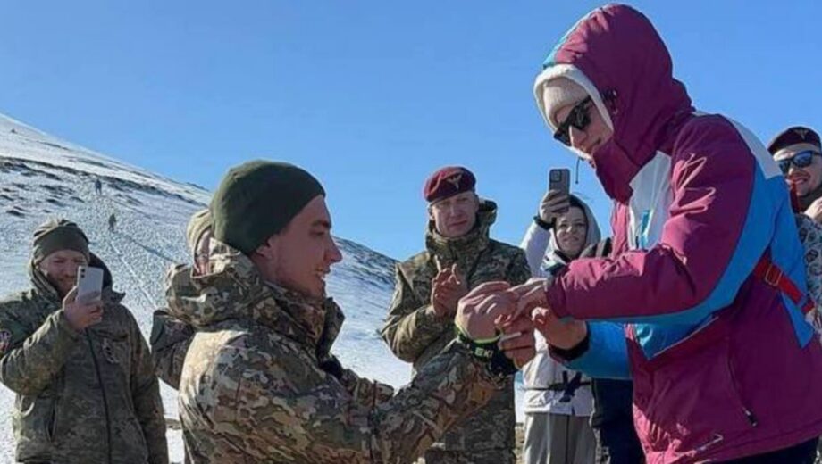 25-летний ветеран без конечностей поднялся на Говерлу, чтобы попросить руки любимой