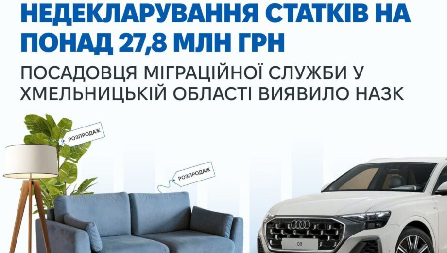 НАПК разоблачило высокопоставленного чиновника, который не задекларировал авто и недвижимость жены