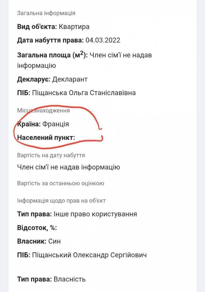 Квартира указывалась с датой приобретения в 2022 году