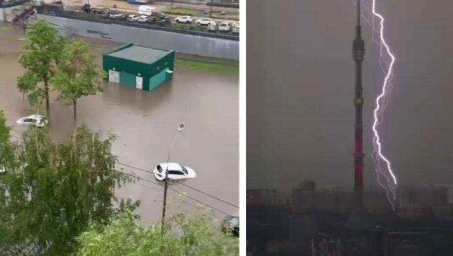Москва тоне під тропічними зливами — вулиці перетворилися на річки