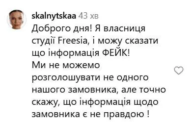 Крментарий Анастасии Скальницкой