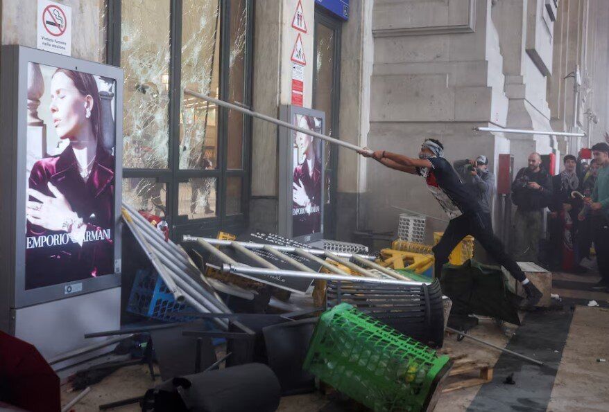 В Італії спалахнули масштабні пропалестинські протести та зіткнення з поліцією