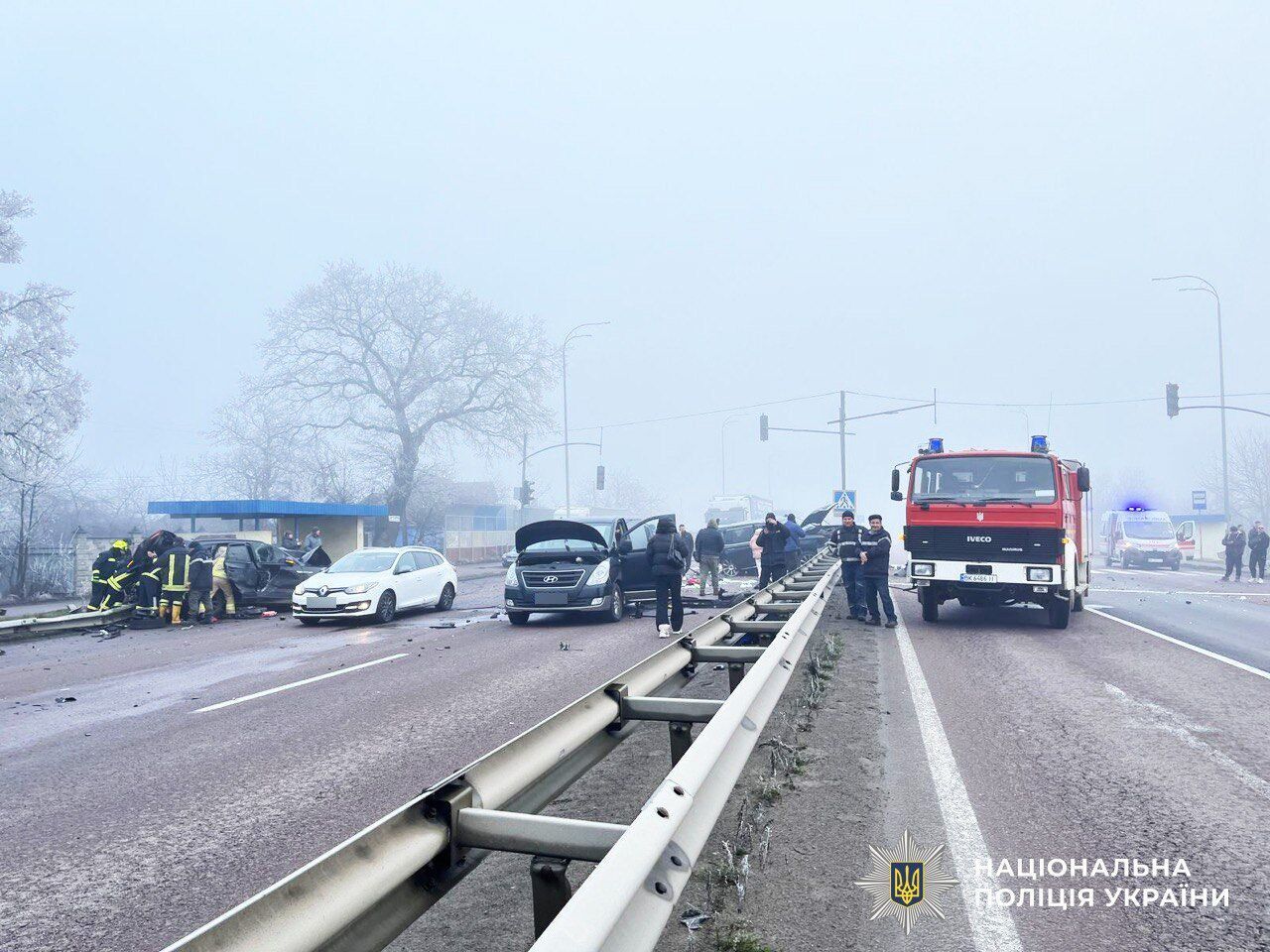 Возле Ровно произошла авария с восемью авто