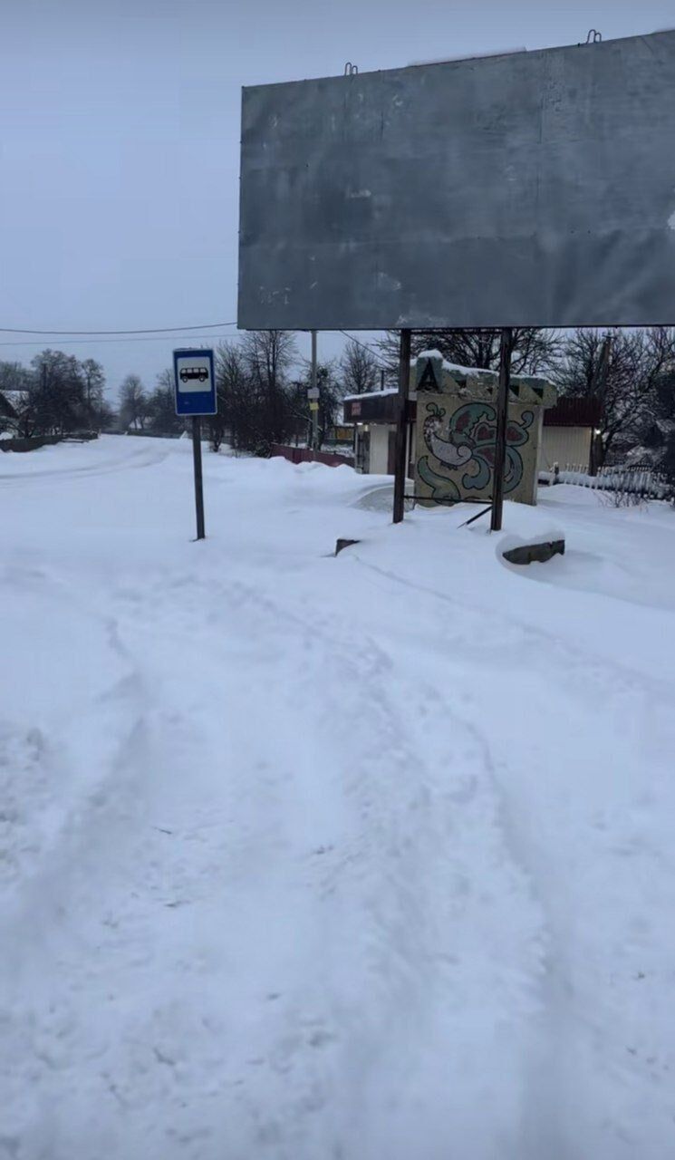 Снежные заносы в Олевской ОТГ