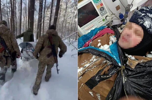 На Рівненщині прикордонники винесли з лісу двох потерпілих від переохолодження