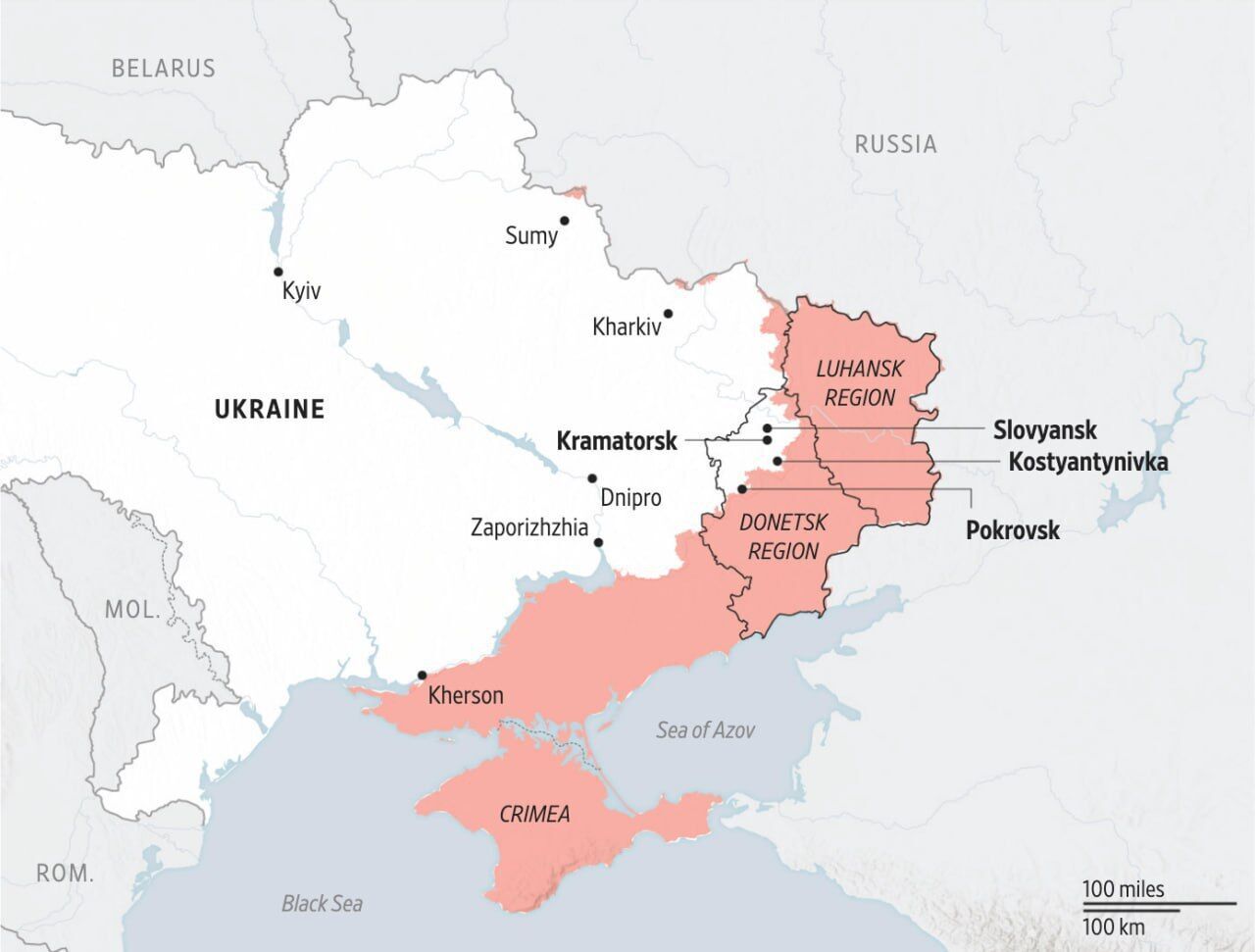 WSJ назвав три сценарії розвитку війни в Україні у 2026 році