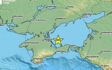 Землетрясение магнитудой 4,8 произошло вблизи Керчи, толчки почувствовали на востоке Украины