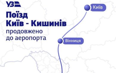 Прямо к самолету: поезд Киев – Кишинев меняет маршрут