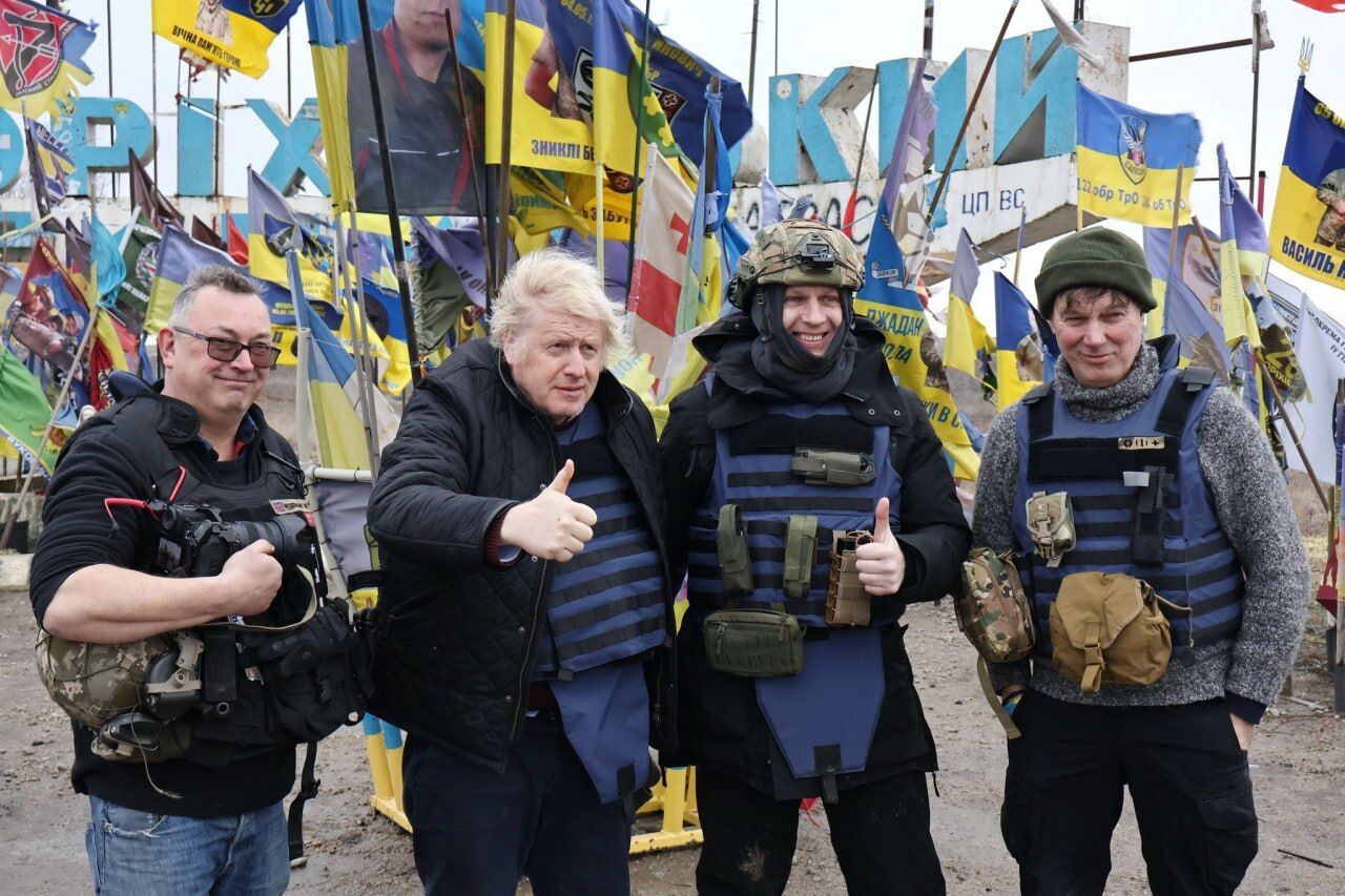 Борис Джонсон таємно відвідав передову на Запорізькому напрямку