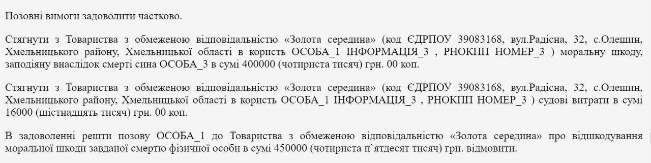 Витяг з судового реєстру