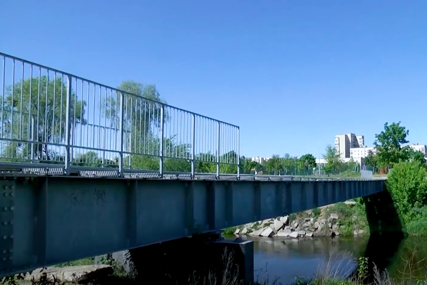 Аварийный мост через Горынь