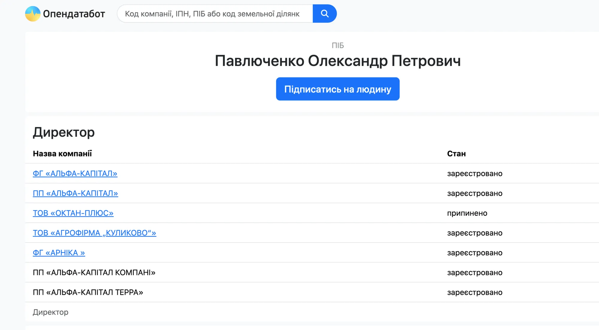Александр Павлюченко, директор и владелец группы компаний ''Альфа-Капитал''