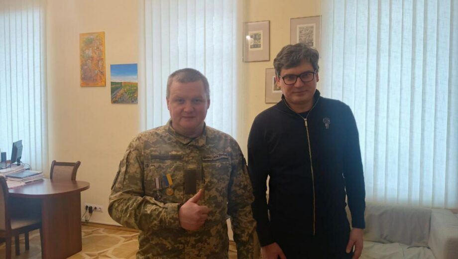 Вопрос поддержки ВСУ – всегда актуален: стопкоровец-фронтовик Владимир Чеславский встретился с Кириллом Миненко