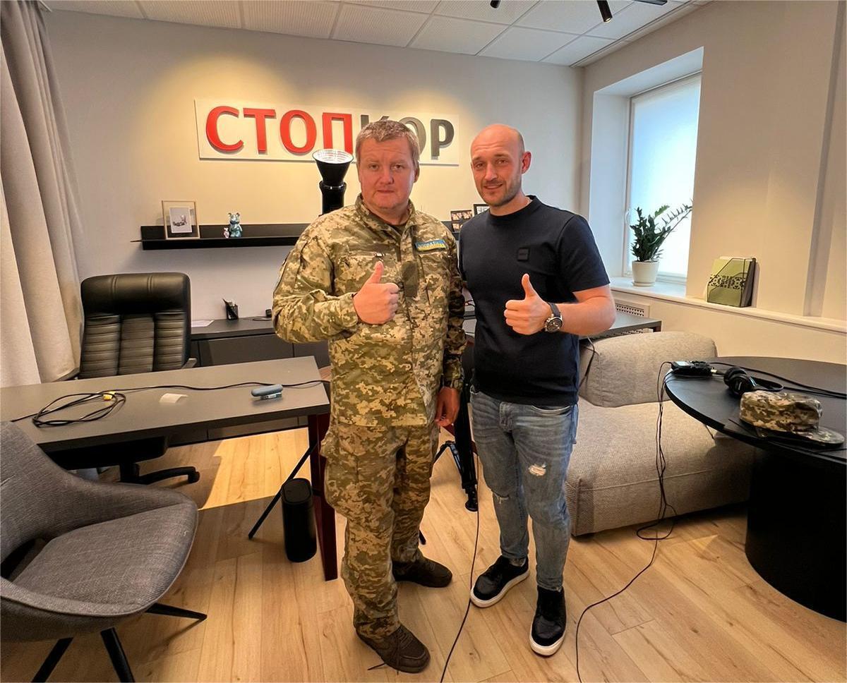 Володимир Чеславський і Ігор Бондарчук в офісі ''СтопКору''