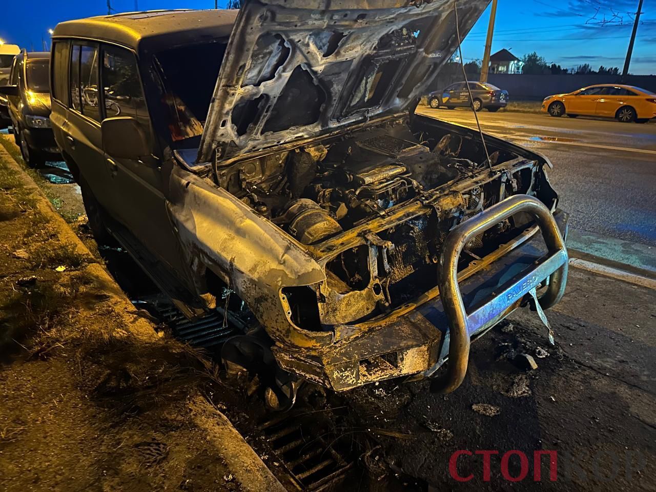 Авто выжило на ''нуле'', но не пережило ночь в столице