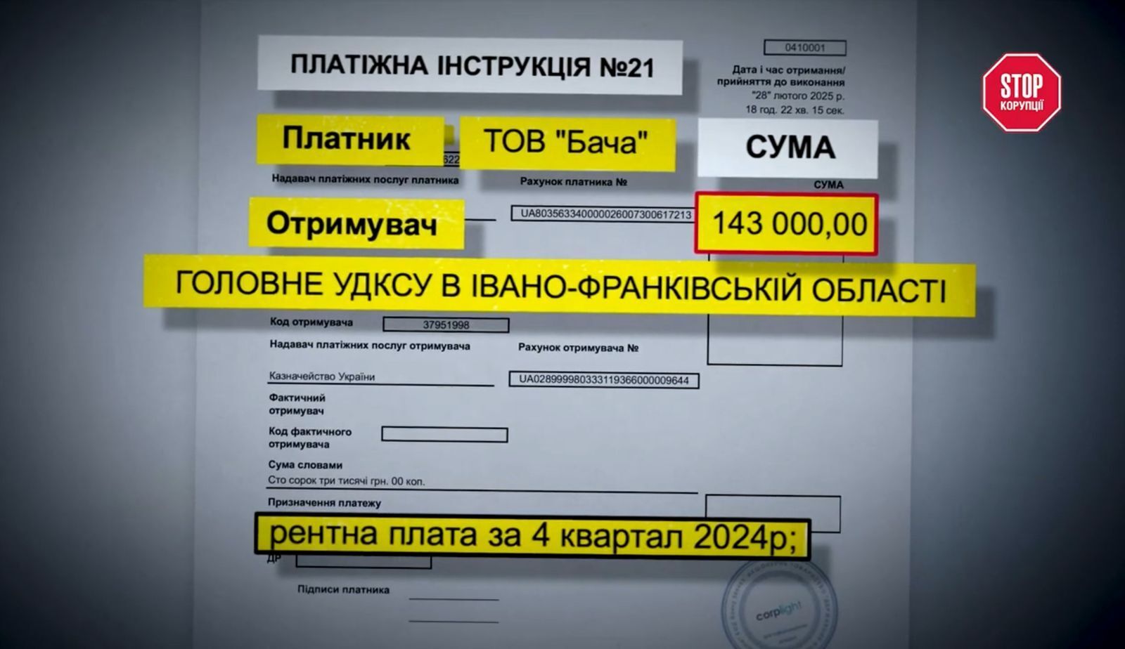 Рентная плата ООО ''БАЧА''