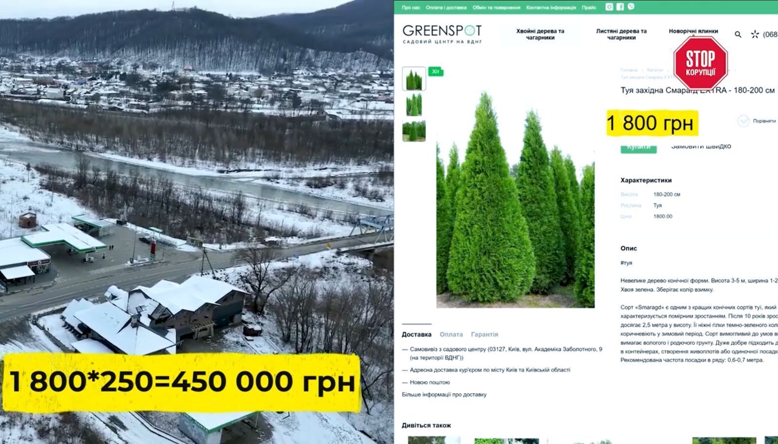 Примерная стоимость зеленых насаждений вокруг территории
