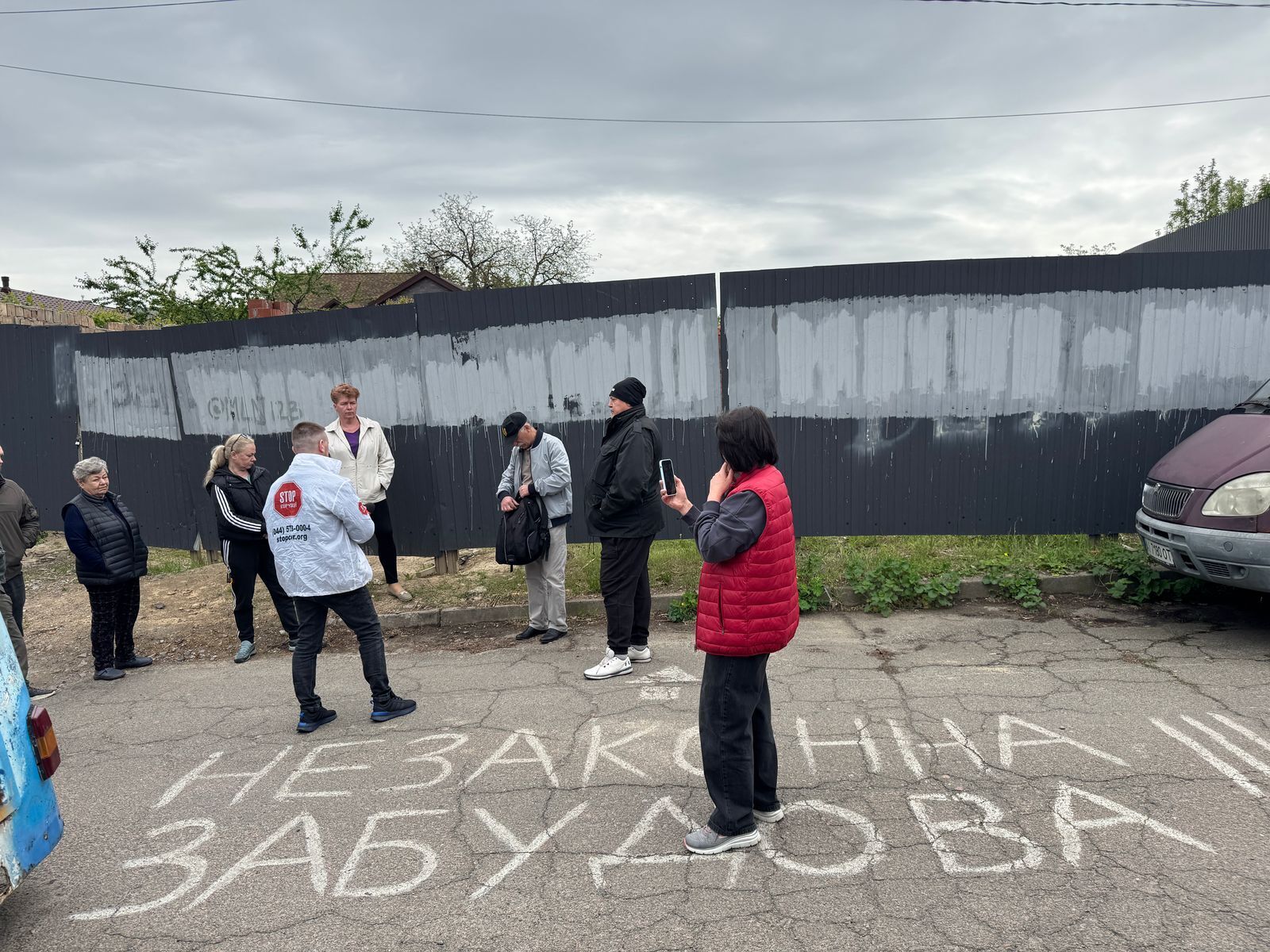 Кияни виступили проти незаконної забудови на Ціолковського