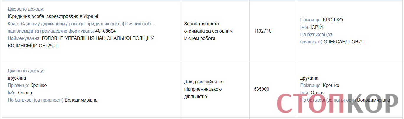 Земельные участки, имение тещи и жена с миллионом: какое состояние декларирует главный полицейский Волыни Крошко