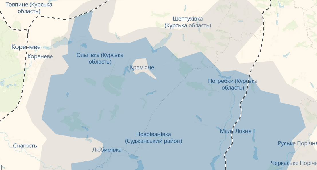ЗСУ відновили позиції на Донеччині та просунулися у Курській області, — DeepState 