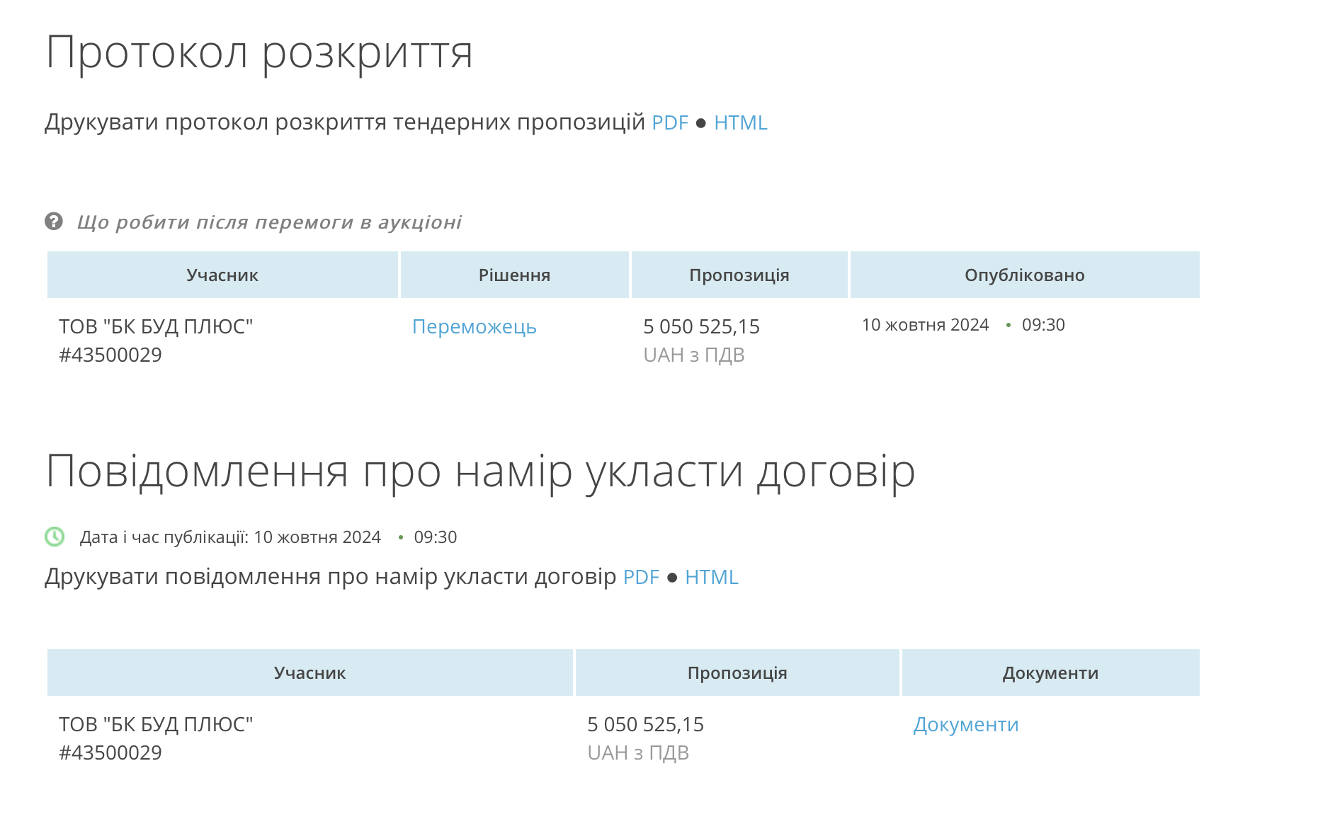 Тендер на ремонт столовой был объявлен в октябре 2024 года с первоначальной ожидаемой стоимостью работ в 5,4 миллиона гривен