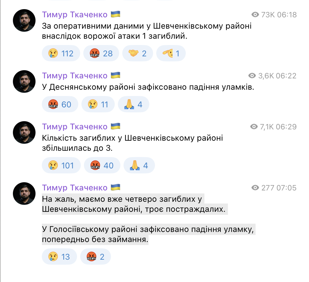 Повідомлення Тимура Ткаченко
