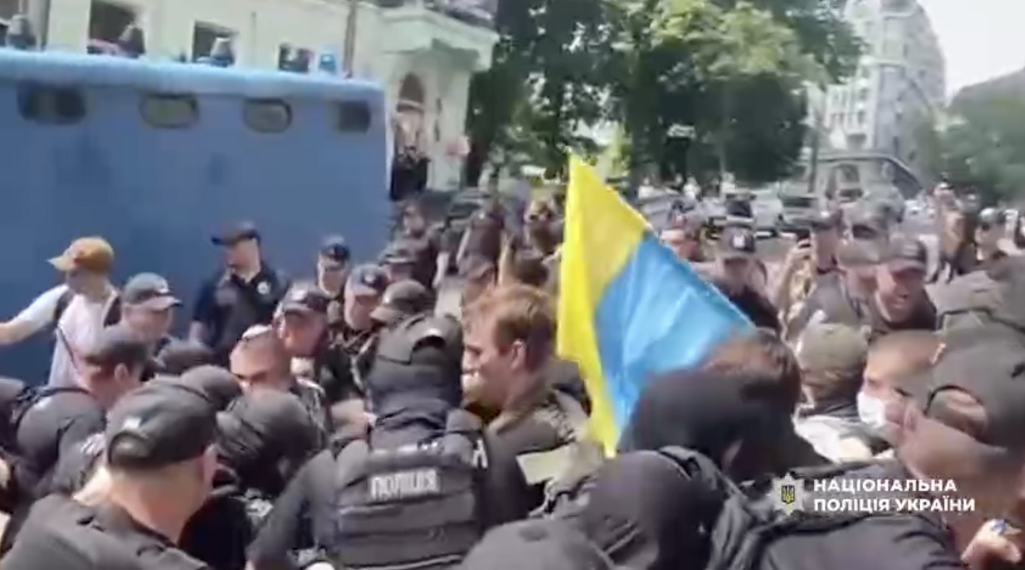 Після сутичок на ''КиївПрайді'' поліція звинуватила ветерана з протезом  у травмуванні силовика