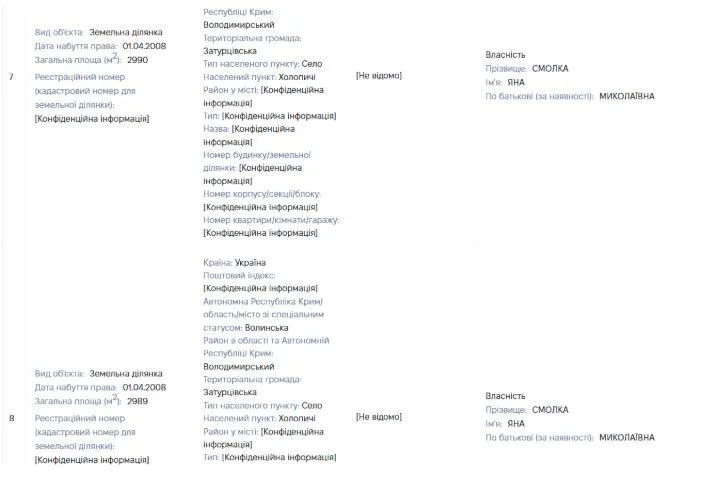Дві земельні ділянки в селі Холопичі, які перебувають у користуванні ТОВ ''Волинь Вест Вінд-3''