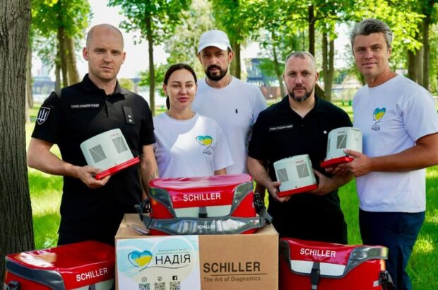 10 апаратів Easy Pulse Schiller для фронту: БФ ”Надія” та Schiller AG посилюють медичні підрозділи