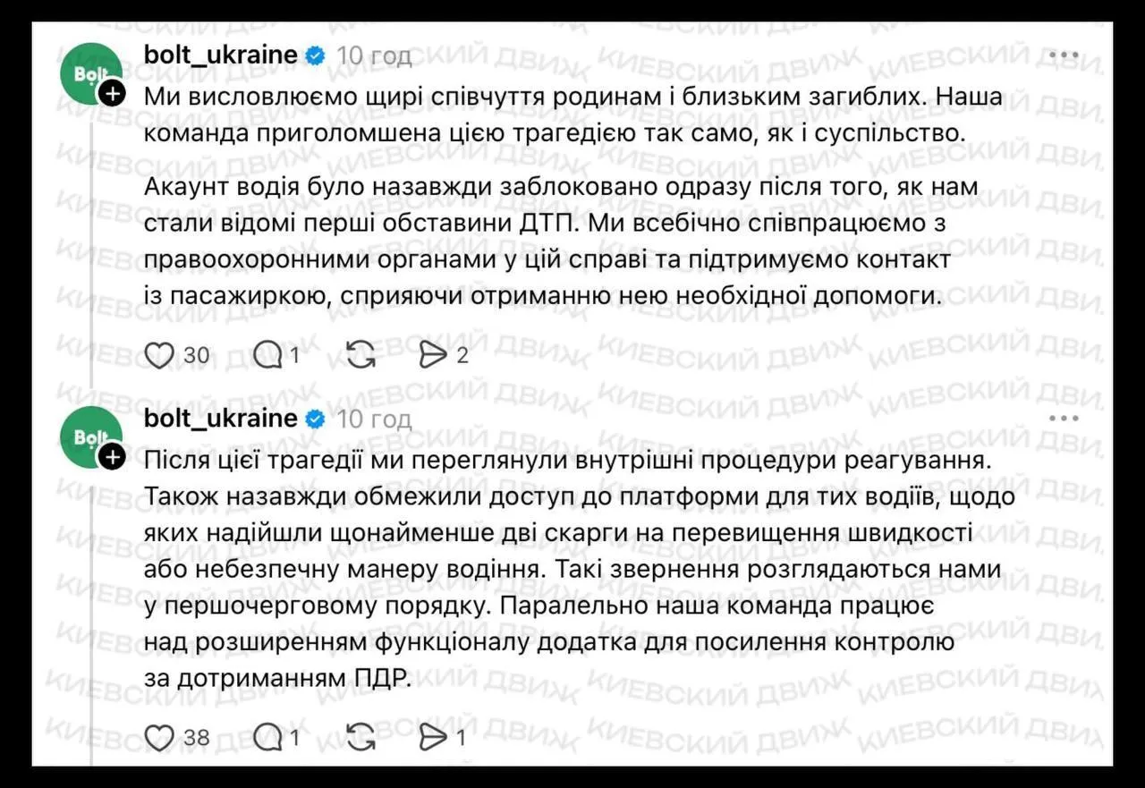 Смертельна ДТП на Кардачах: водій, який збив чотирьох людей, у момент аварії виконував замовлення Bolt