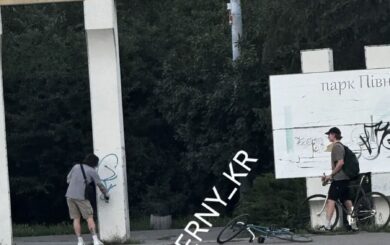 Вандализм в парке »Северный»: нарушителя привлекли к административной ответственности