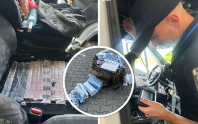 Ехал в Прагу с тайниками: в микроавтобусе иванофранковца обнаружили контрабандный табак