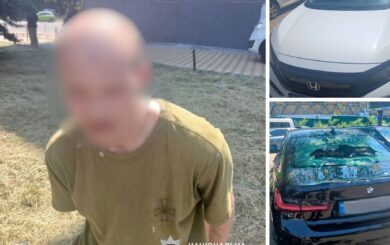 Хулиганство в Соломенском районе: киевлянин повредил 5 автомобилей