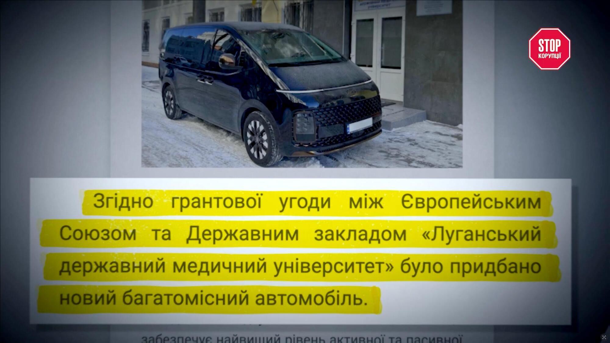 Дорогі авто, підозрілі тендери і мільйон євро від Євросоюзу у Луганського медуніверситету