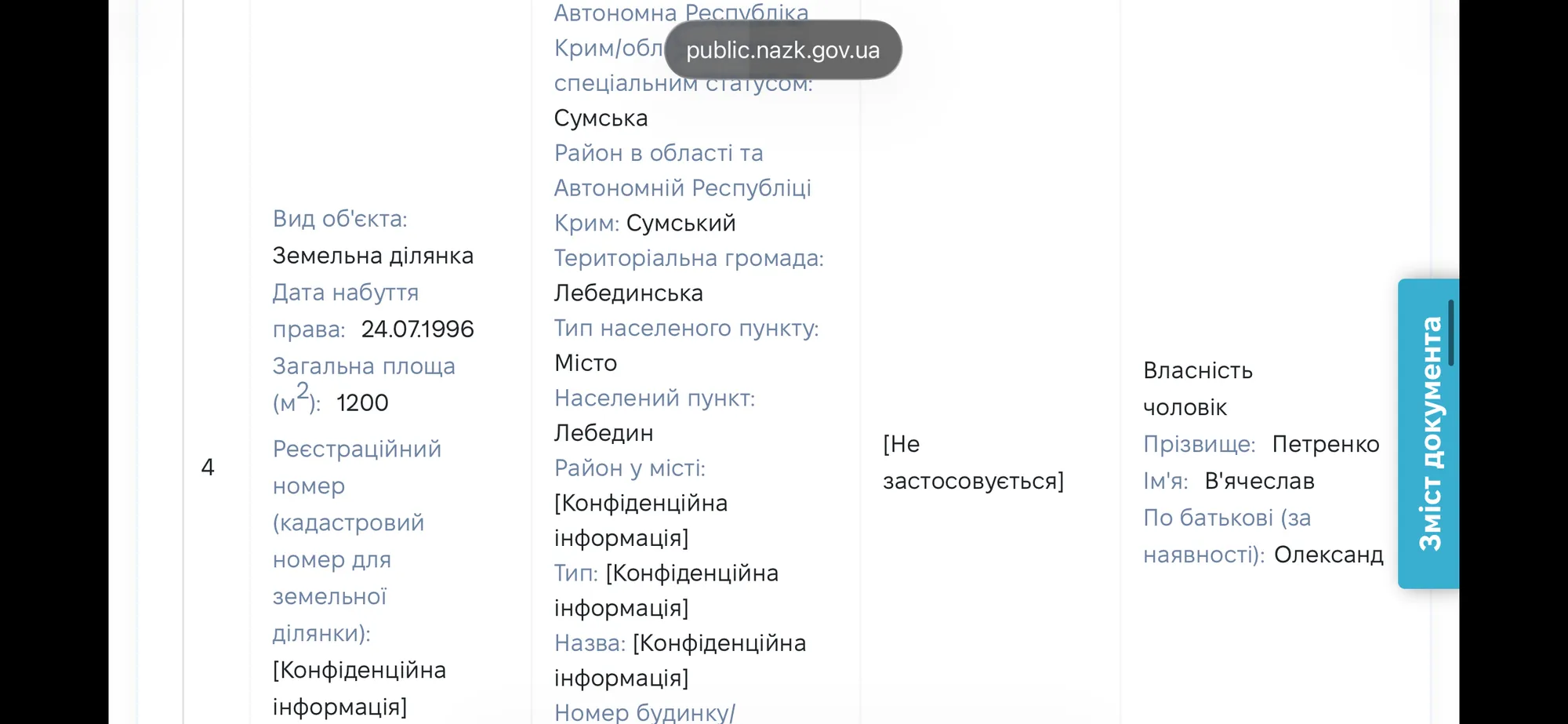 Декларация Ольги Петренко