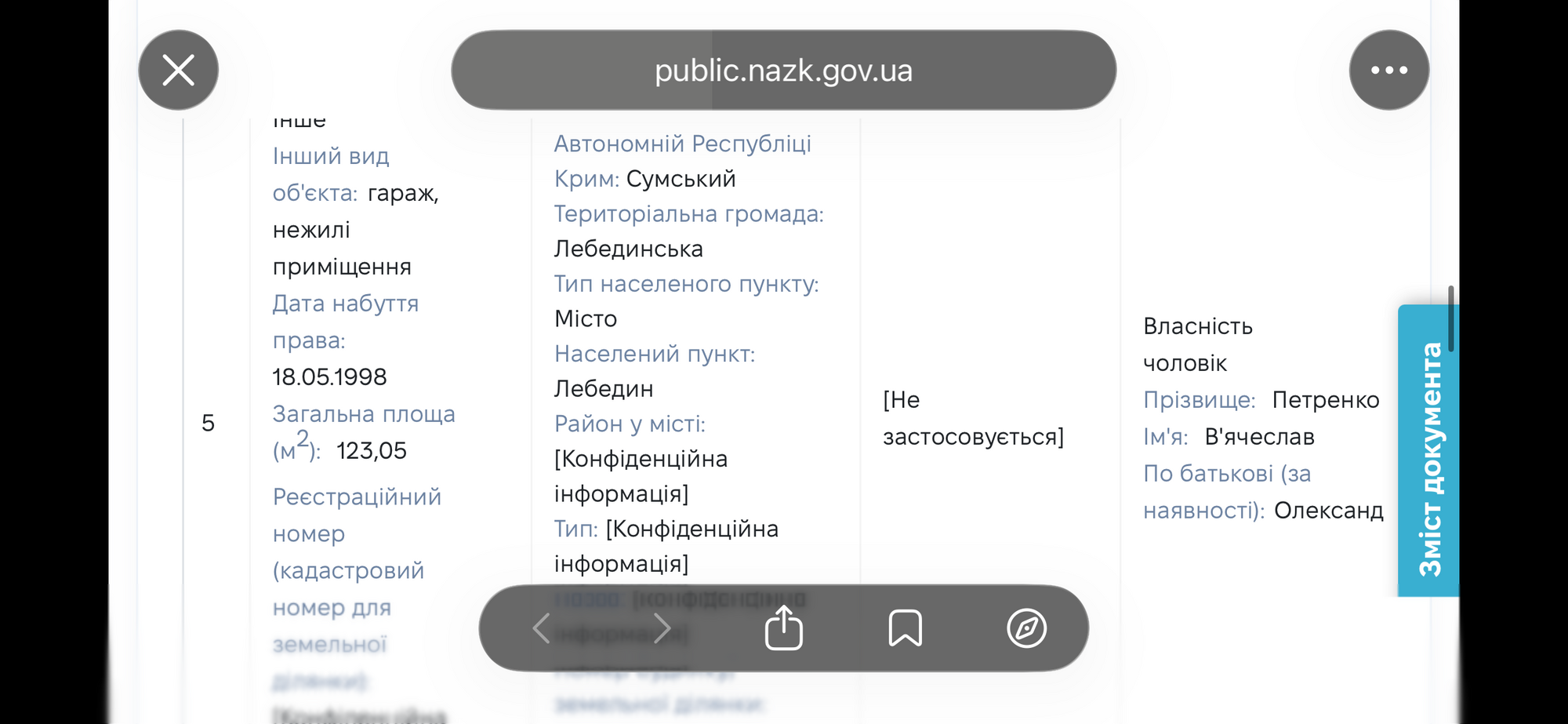 Декларація Ольги Петренко