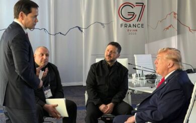 Зеленский и Трамп пересеклись на саммите G7 во Франции