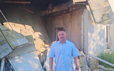 У Лазурному зруйновано будівлю окупаційної влади – заявив колаборант