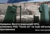 Сили оборони України уразили Волгоградський НПЗ, комплекс РЕБ ”Поле-21” та ще низку військових об’єктів рф