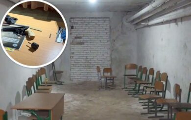 У київському укритті школи чоловік відкрив стрілянину під час конфлікту