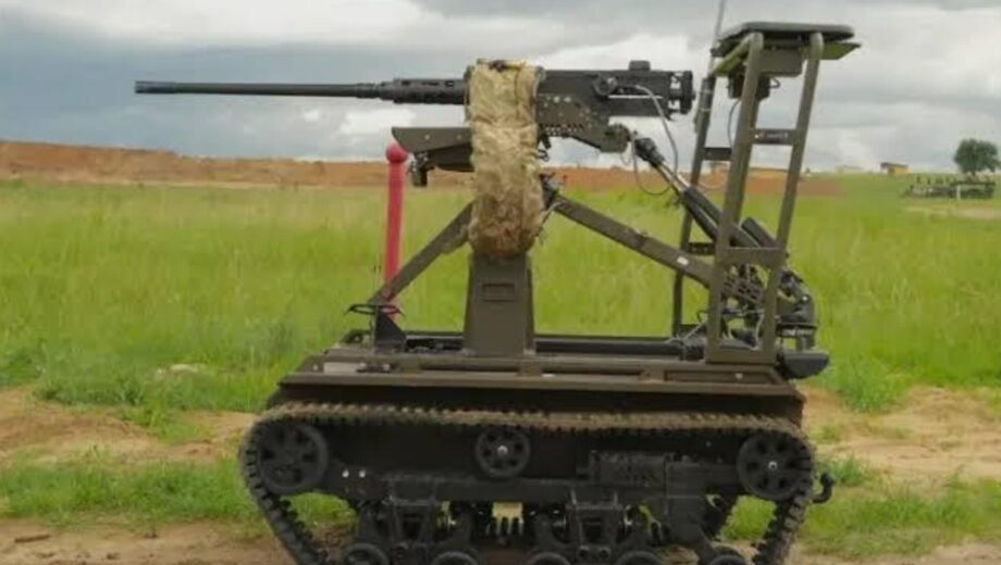 Минобороны допустило к использованию новый боевой наземный дрон »Tanchik Droid 12.7»