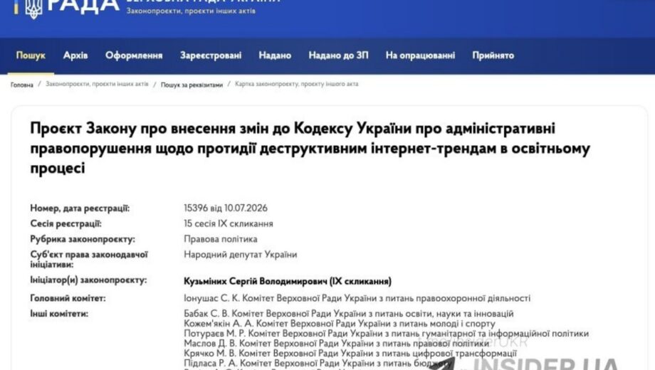 До 3400 гривень штрафу: у Раді зареєстрували законопроєкти про інтернет-челенджі