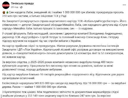 Пост Тячівської правди 
