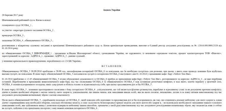 Решение Шевченковского районного суда Киева по делу №761/45031/16-к