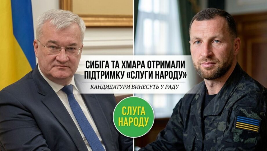 Фракция »Слуга народа» поддержала кандидатуры Сибиги и Облака на должности глав МИД и Минобороны — Арахамия