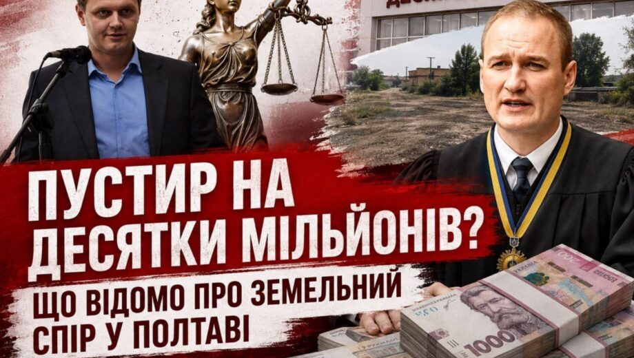 Земля на мільйони: як оцінка пустиря у Полтаві злетіла у 12 разів, а бізнес опинився під арештом